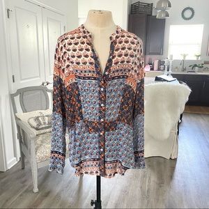 Free People Button Front Blouse